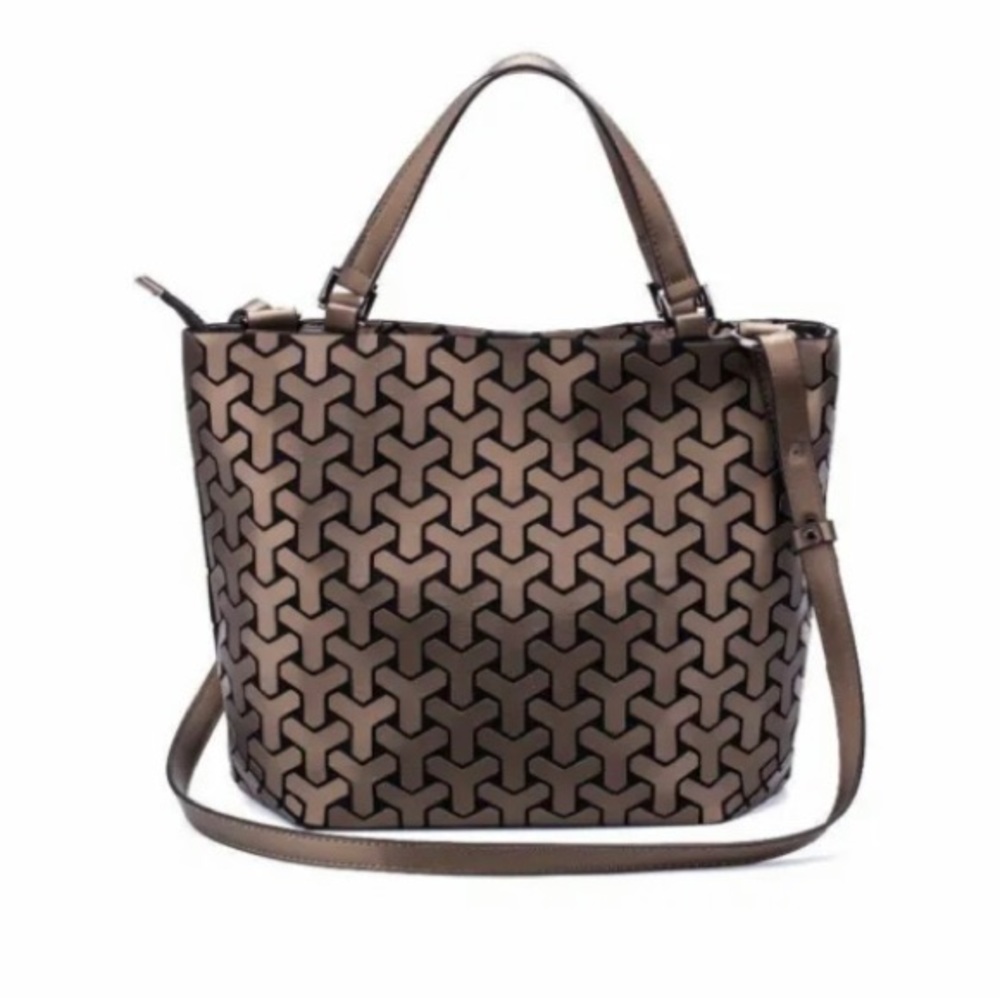 Large Tote Women Shoulder Bag Geometric Hologram Handbag Travel Ladies Fashion